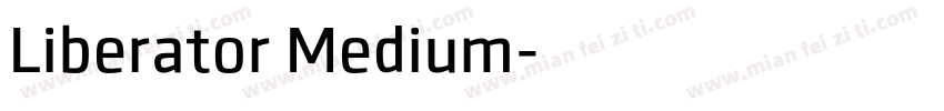 Liberator Medium字体转换